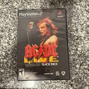 ACDC Live Rockband Track Pack PlayStation 2 PS2 Game Complete